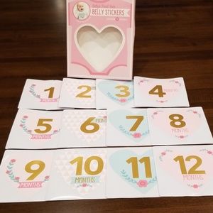 Belly stickers 1-12 months for baby girl!